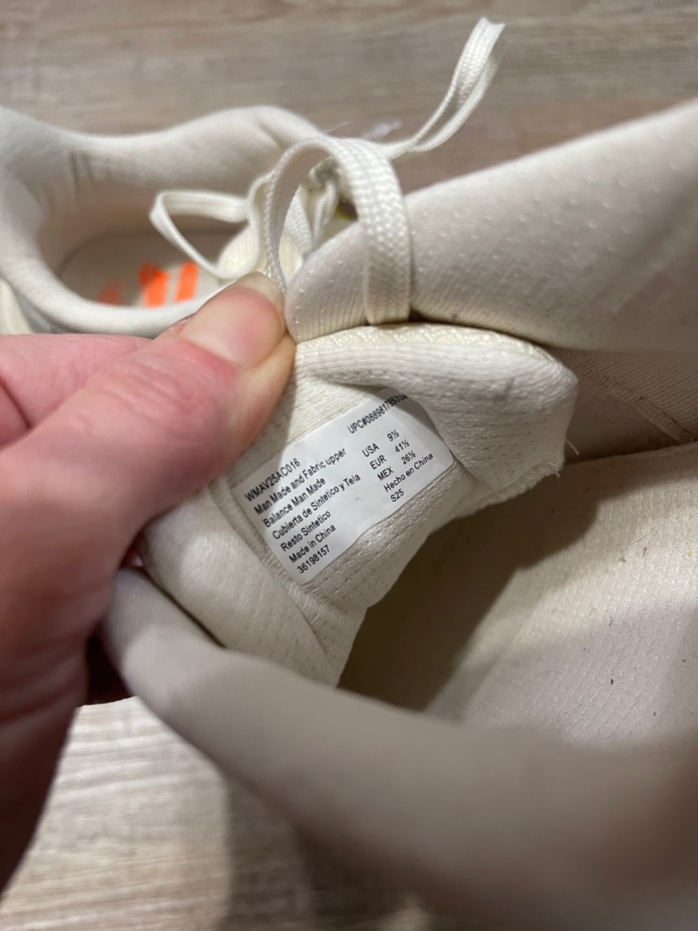 Avia White Sneakers with Coral Accents and Neon Yellow Details - Picture 4 of 5